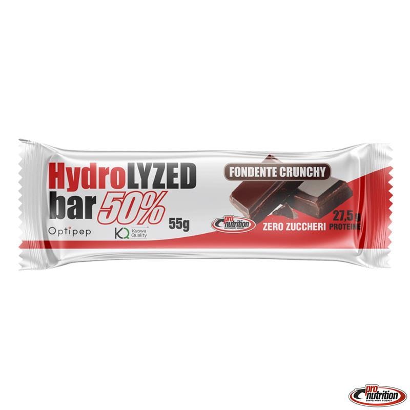PRONUTRITION Hydrolyzed bar zero zuccheri gusto FONDENTE CRUNCHY 55g 24 barrette
