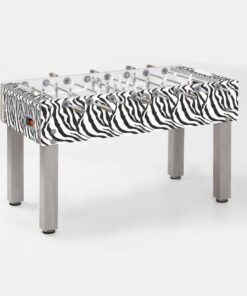 Calcio Balilla G-500 DESIGN & STYLE Animal Zebra GARLANDO con aste uscenti art. G500DSUCVL