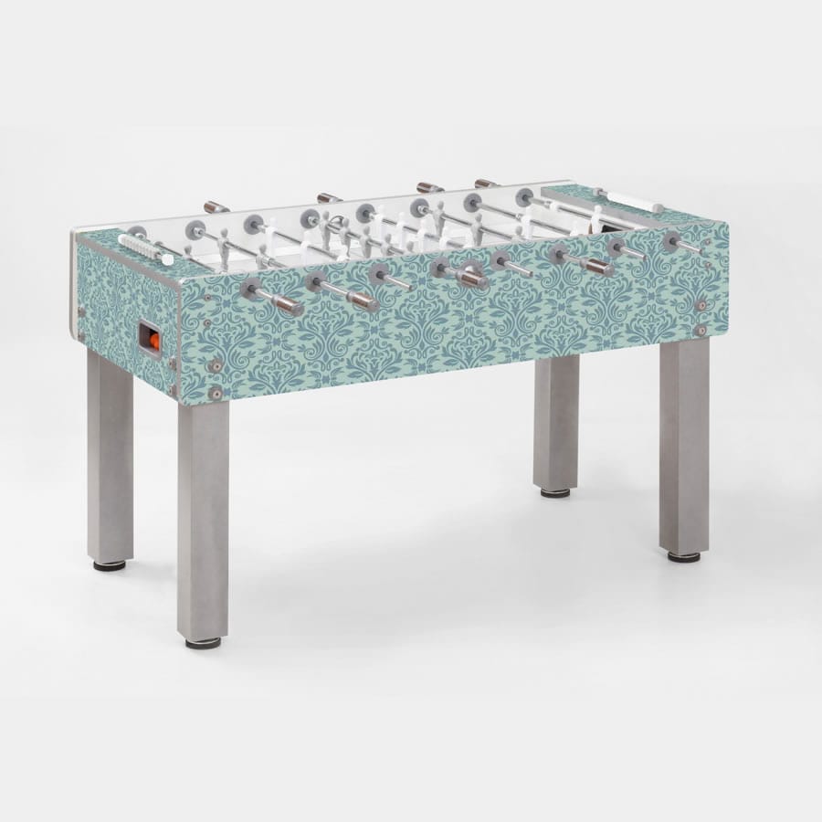 Calcio Balilla G-500 DESIGN & STYLE Deco Aquamarine GARLANDO con aste uscenti art. G500DSUCVL