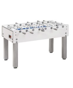 Calcio Balilla G-500 PURE WHITE H2O GARLANDO con aste rientranti art. G500H2ORCVL