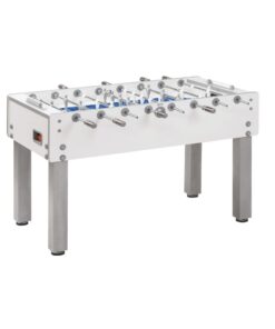 Calcio Balilla G-500 PURE WHITE H2O GARLANDO con aste uscenti art. G500H2OUCVL