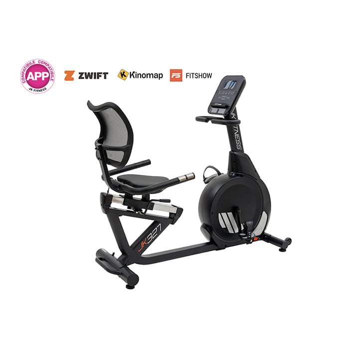 JK FITNESS Bike orizzontale con ricevitore cardio ZWIFT Bluetooth JK 327