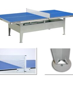 Garlando Tavolo Ping Pong C-67E Garden Outdoor Blu con 4 racchette e 30 palline