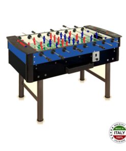 FAS calciobalilla modello MUNDIAL aste passanti con gettoniera NERO BLU