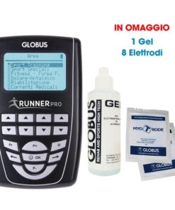 Globus Elettrostimolatore Runner Pro 4 Canali Cod.G4229- Ideale Per Il Running Con Omaggi Promo Inverno