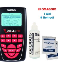 Globus Elettrostimolatore Soccer Pro 4 Canali Cod.G4228- Ideale Per Il Calcio Con Omaggi