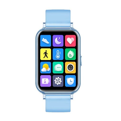 SGS SQUARE PLUS smartwatch touchscreen notifiche e allenamento BLU