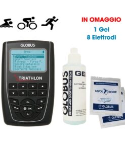 Globus Elettrostimolatore Triathlon 4 Canali Cod.G3666 Con Omaggi - Ideale Per Il Triathlon