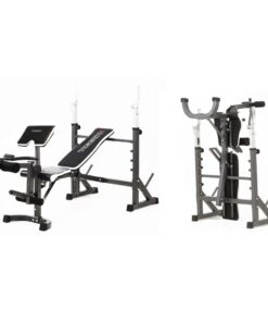 TOORX WBX-90 Panca porta-bilanciere Professional richiudibile con leg extension