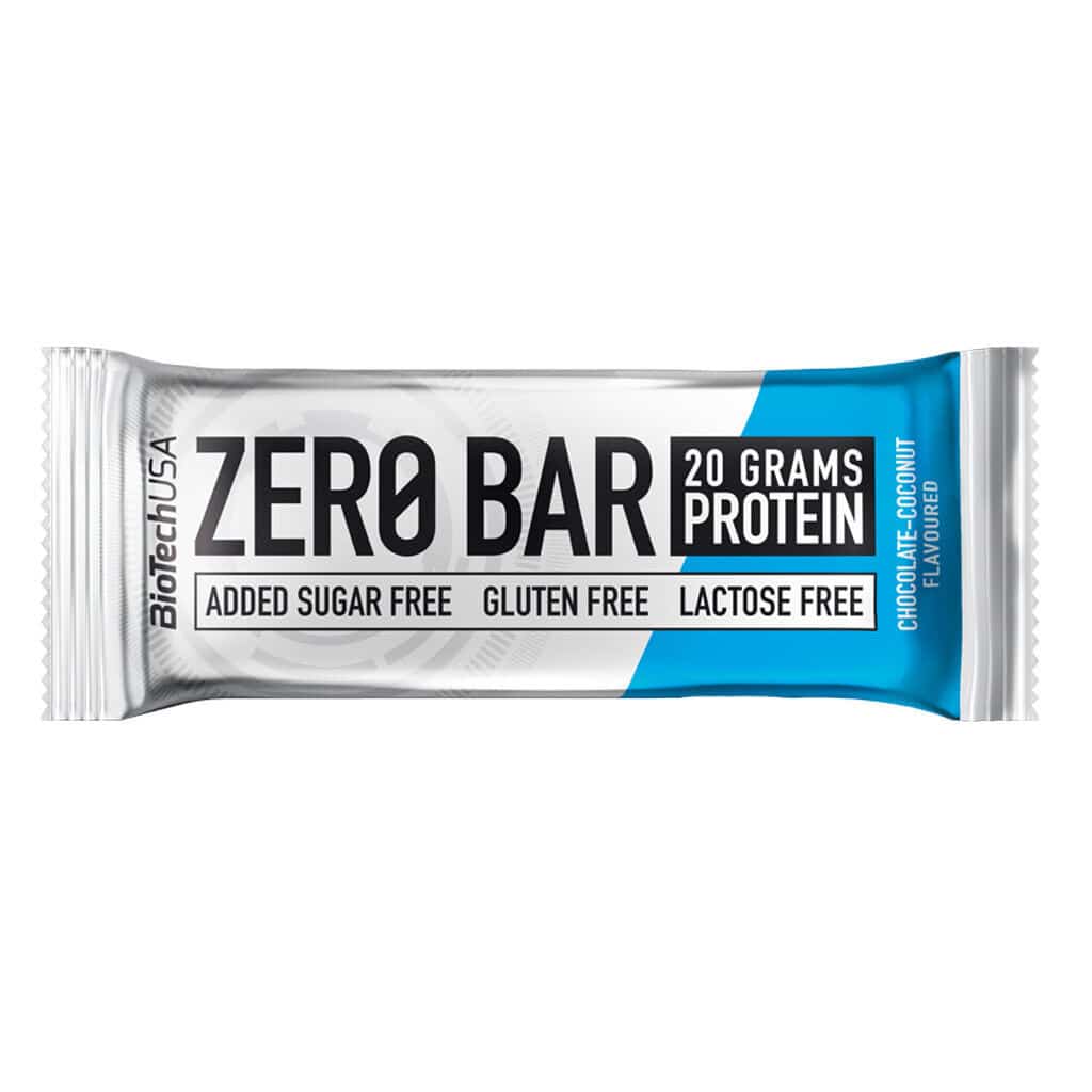 BIOTECH USA ZERO BAR barretta proteica singola 50g gusto CIOCCOLATO COCCO
