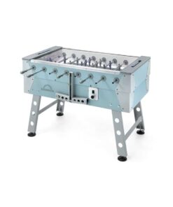 FAS calciobalilla modello RAINBOW con VETRO aste rientranti TURCHESE GRIGIO