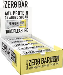 BIOTECH USA ZERO BAR barrette proteiche gusto CIOCCOLATO BANANA 20x50g