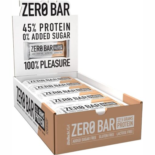 BIOTECH USA ZERO BAR barrette proteiche gusto CAPPUCCINO 20x50g