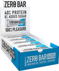 BIOTECH USA ZERO BAR Barrette proteiche gusto CIOCCOLATO COCCO 20 x 50g