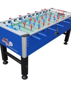 ROBERTO SPORT CHAMPION SIX calciobalilla con gettoniera per 6 persone BLU