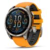 GARMIN Fenix 8 AMOLED Sapphire Titanio 47mm Cinturino Spark Orange/grafite art.010-02904-11