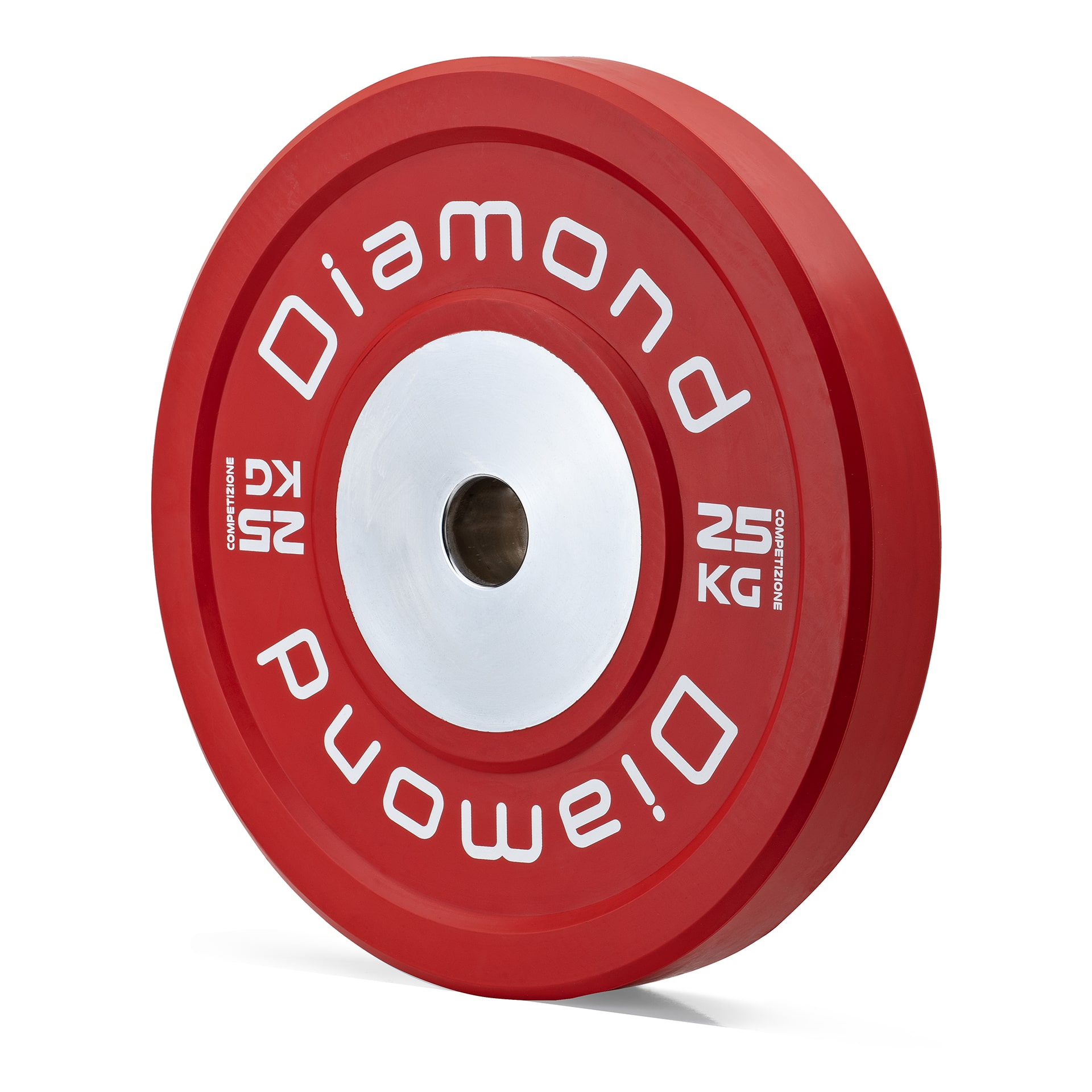 Diamond Disco Bumper Competizione Pro Ø 45 cm 25 kg - Monoblocco centrale in acciaio pieno DOCD25-PN