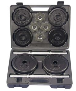 JK Fitness Valigia con kit manubri 20 kg MF526