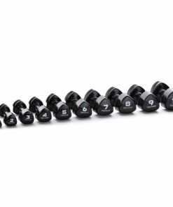 Diamond Set 10 Coppie Manubri in Vinile 1-10 kg - Black MVD-S