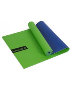 Diamond Tappetino Yoga in PVC 173 x 60 x 0,6 cm - bicolore verde/blu TY3