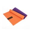 Diamond Tappetino Yoga in PVC 173 x 60 x 0,6 cm - bicolore arancio/viola TY4