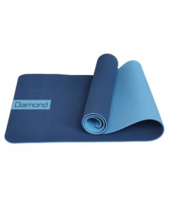 Diamond Tappetino Yoga in TPE 183 x 60 x 0,6 cm - bicolore blu/azzurro TY6