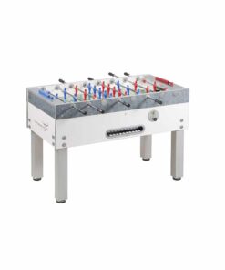 Garlando Calcio Balilla Maracanà WHITE con aste rientranti con gettoniera A-4BRCVLGM