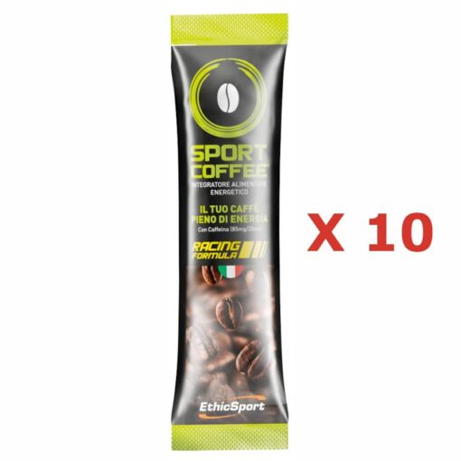 EthicSport SPORT COFFEE caffè energizzato 10 STICK PACK da 25 ml