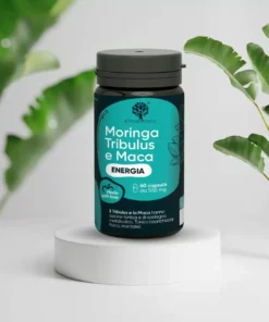 RedMoringa Integratore Alimentare per Energia e Vigore - Tribulus Terrestris e Moringa - 90% Saponine - 100% Naturale 60 cps