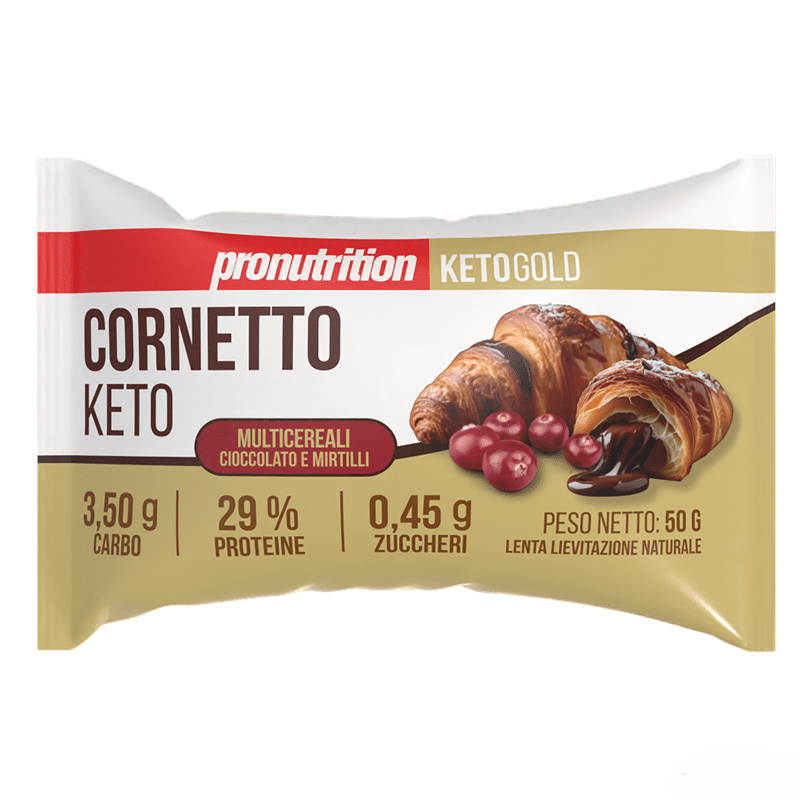 Pronutrition CORNETTO KETO Multicereali ripieno Cioccolato e Mirtilli 50g