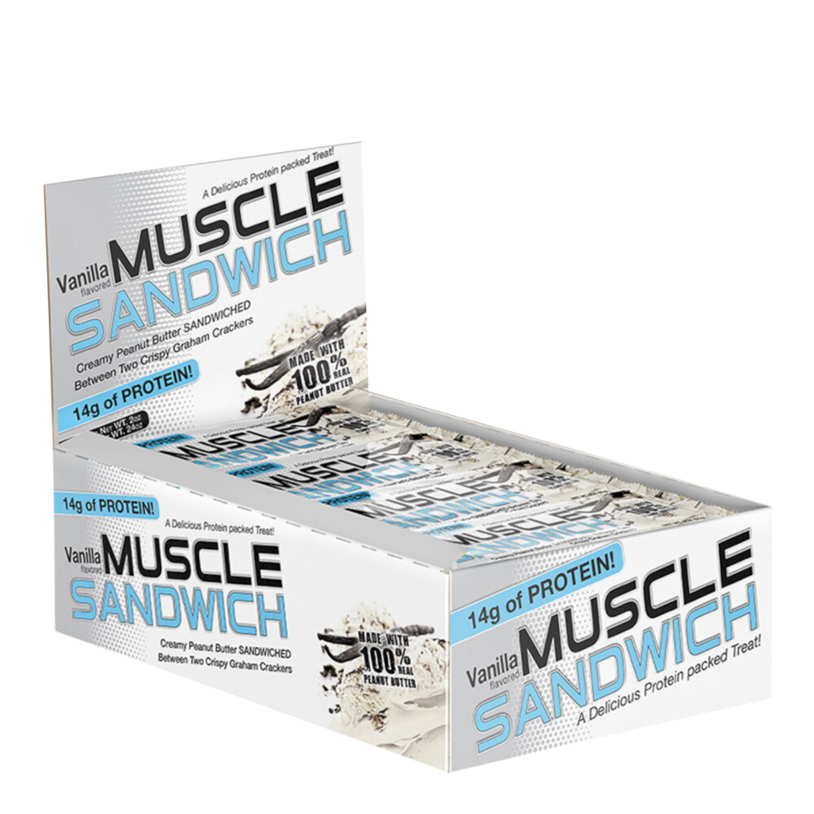 Muscle Sandwich barretta proteica 12pz gusto Vaniglia 56g