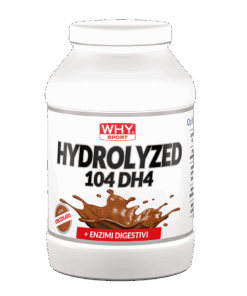 WHY SPORT HYDROLYZED 104 DH4 Proteine Isolate Idrolizzate 900g gusto Cioccolato