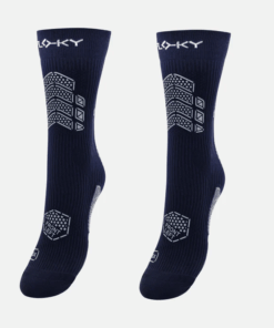 FLOKY AXSIST 3D Calza biomeccanica da calcio e rugby BLU NAVY T3 taglia L/XL