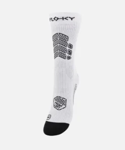 FLOKY AXSIST 3D Calza biomeccanica da calcio e rugby BIANCO T2 taglia M/L