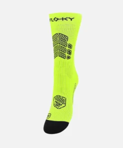 FLOKY AXSIST 3D Calza biomeccanica da calcio e rugby GIALLO FLUO T3 taglia L/XL