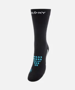 FLOKY S-MASH 3D calza biomeccanica nuova generazione tennis e padel T3 L/XL colore Nero/Celeste FLSH3DL-XL017