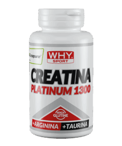 Why Sport CREATINA PLATINUM 1300 creatina con arginina e taurina 120 cpr