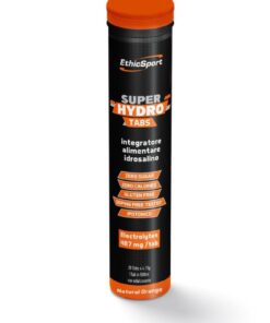 EthicSport SUPER HYDRO TABS Elettroliti in compresse effervescenti 4,15g tubetto da 20 cpr gusto ARANCIA