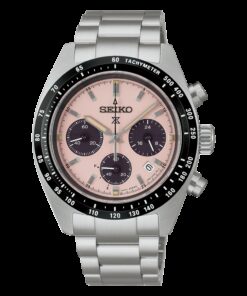 SEIKO Orologio Prospex Speedtimer Cronografo al quarzo solare quadrante rosa SSC963P1