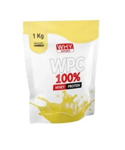 WHY SPORT WPC 100% Whey Proteine concentrate del latte 1kg gusto VANIGLIA