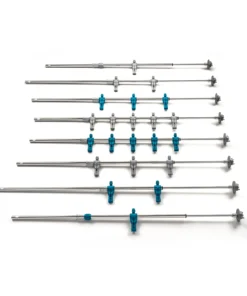FAS SERIE ASTE telescopiche per esterno GRIGIO/TURCHESE DOPPIA CROMATURA COMPLETA 1AST0310GT