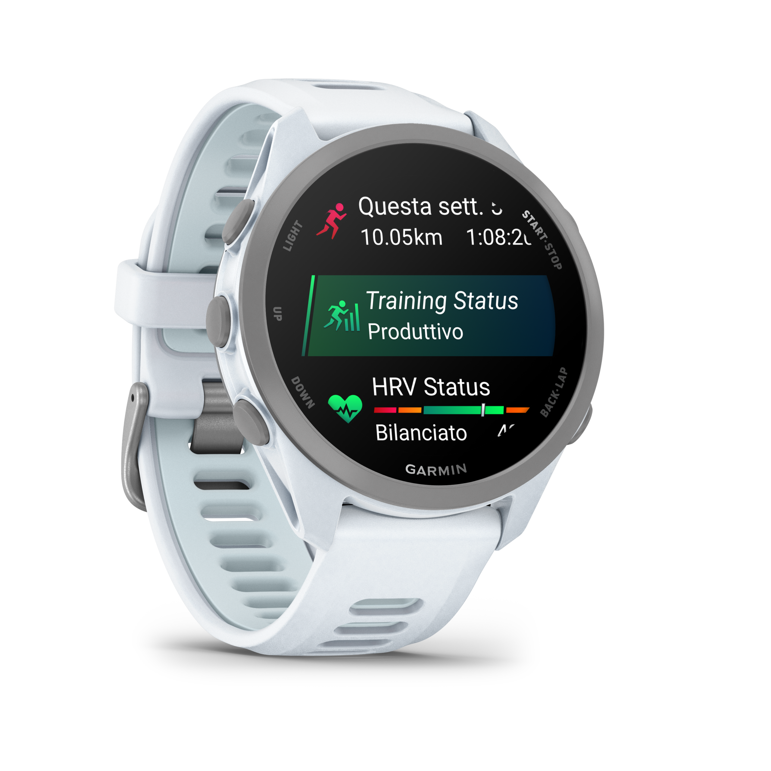 GARMIN Forerunner 170 White smartwatch GPS Running Cinturino White Cloud Blue Art.010-03920-01 PREVENDITA - immagine 5