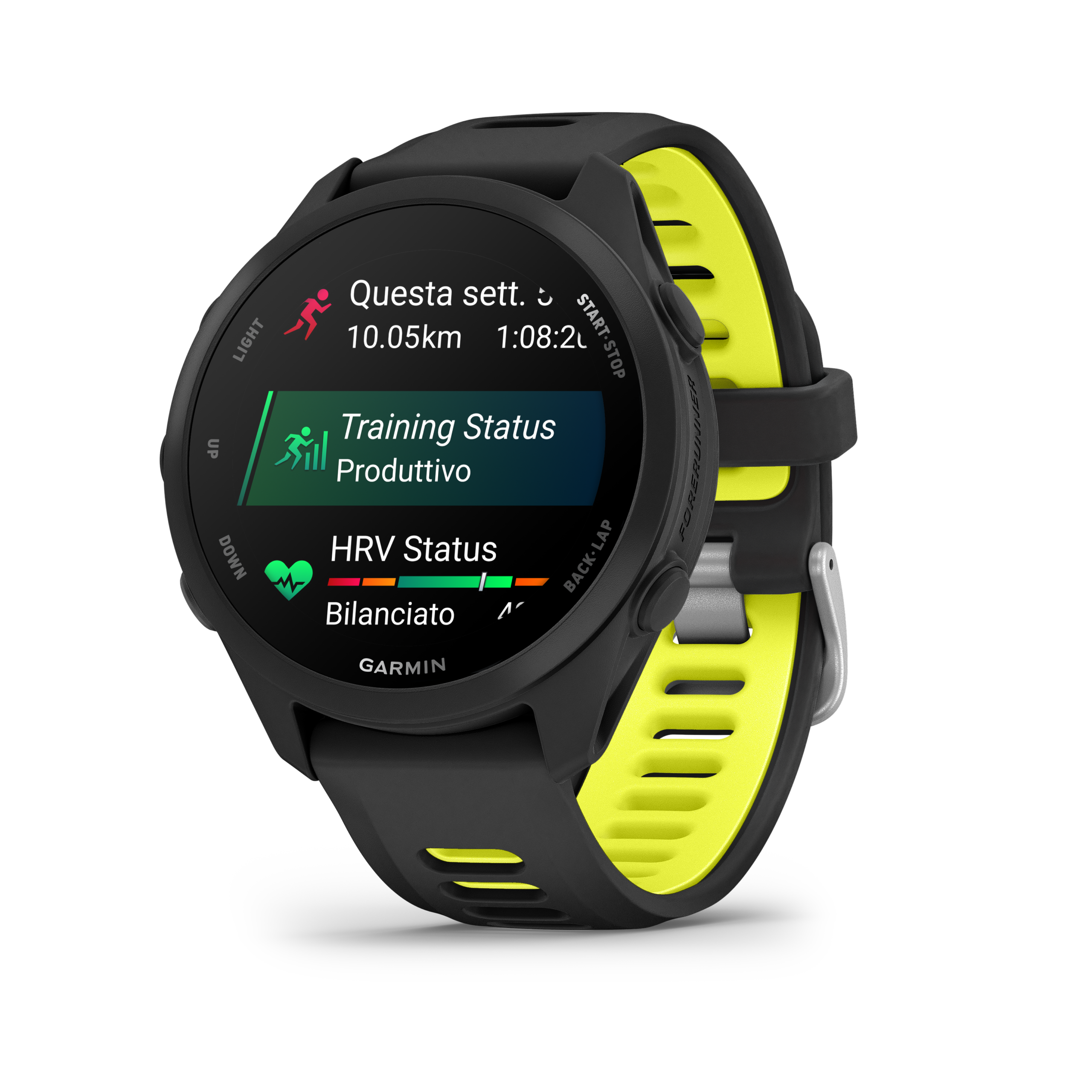 GARMIN Forerunner 170 MUSIC Black smartwatch GPS Running Cinturino Giallo Nero Art.010-03920-10 PREVENDITA