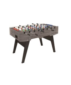 Garlando Calcio Balilla CHAMPION rovere grigio aste rientranti gambe pieghevoli CHAMPGRRCVL