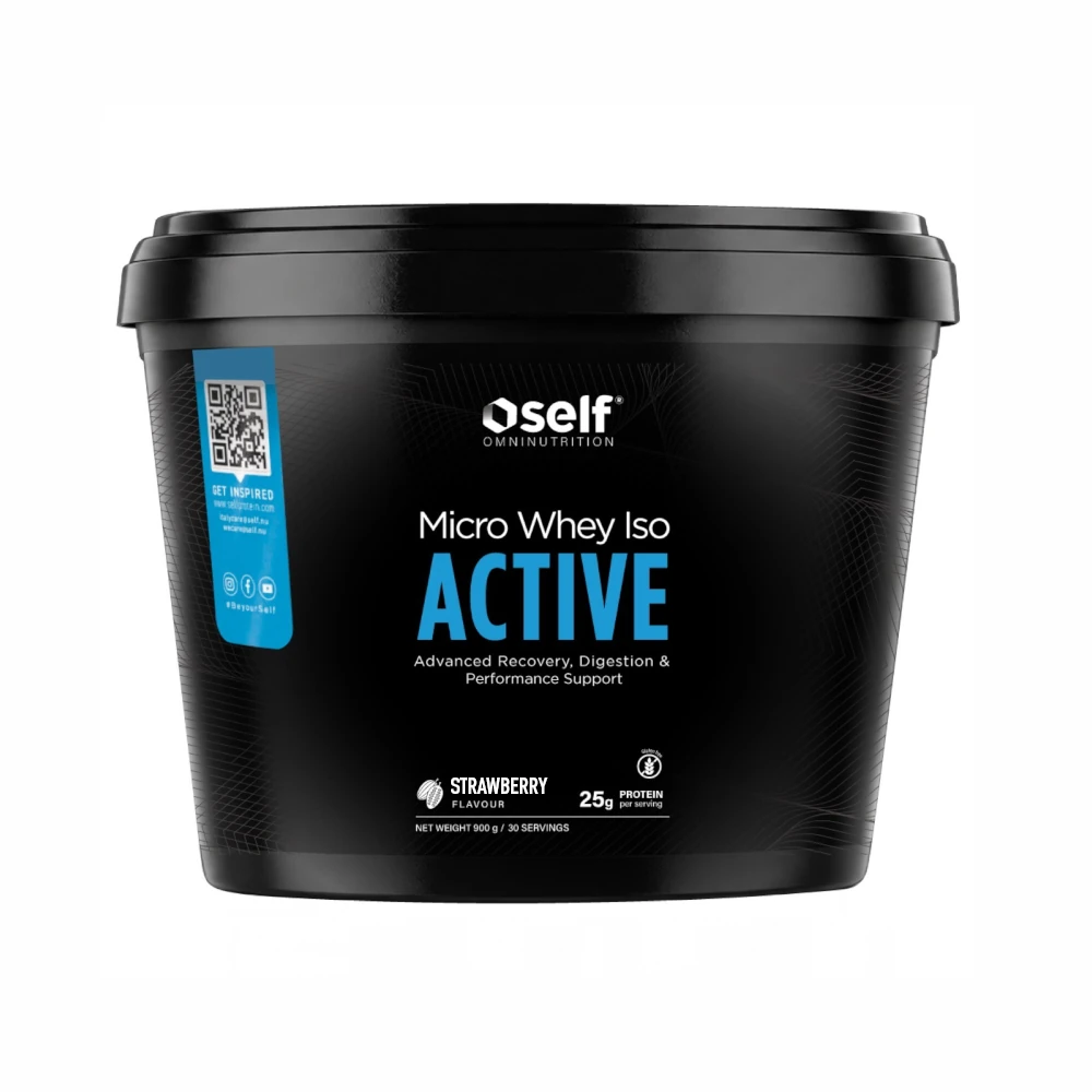 SELF OMNINUTRITION Micro Whey Iso Active proteine 900gr Fragola